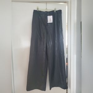 Faux leather pants